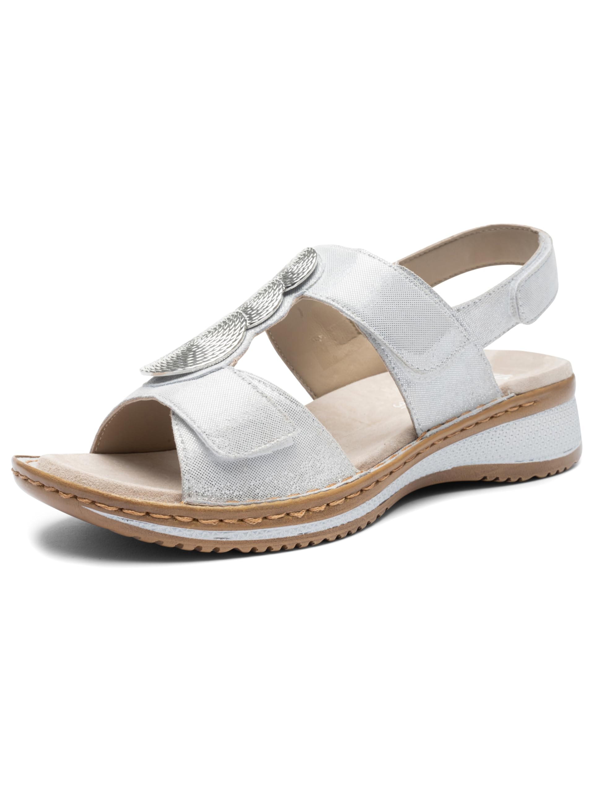 ARA Women's Hawaii Sandals, White, 41 EU, White, 8.5 UK