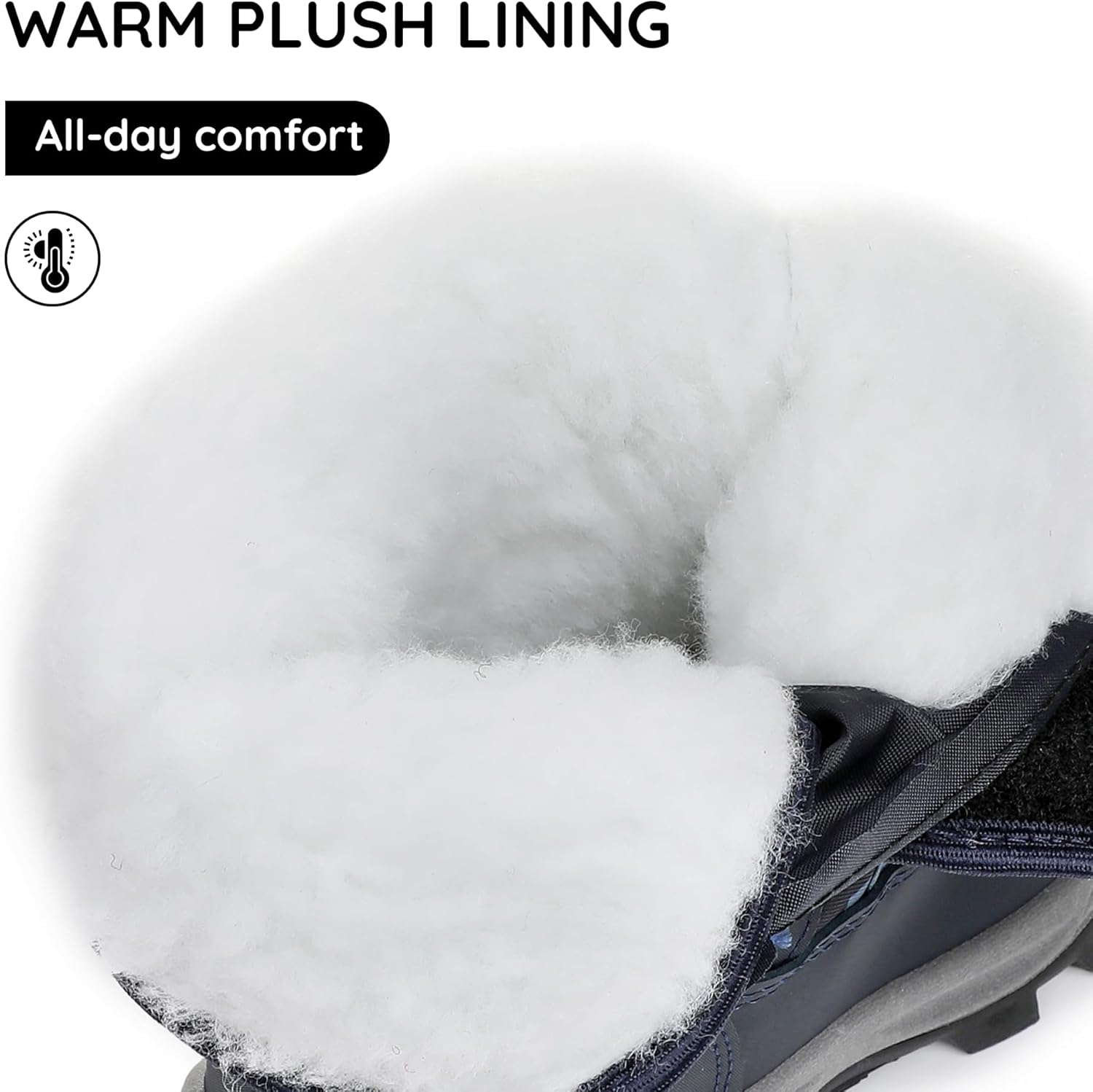 Apakowa Kids Boys Girls Cold Weather Water Resistant Winter Snow Boots (Toddler/Little Kid/Big Kid)