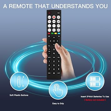 Replacement Hisense TV Remote Control,Universal Remote Control for Hisense VIDAA Smart TV 4K UHD FHD QLED LED LCD HDTV Smart TV - No Setup Needed