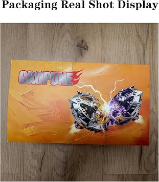 12 Pcs Gyroscope Set, Spinning Top Toy Gift Box + Launcher, With Packaging,Yellow