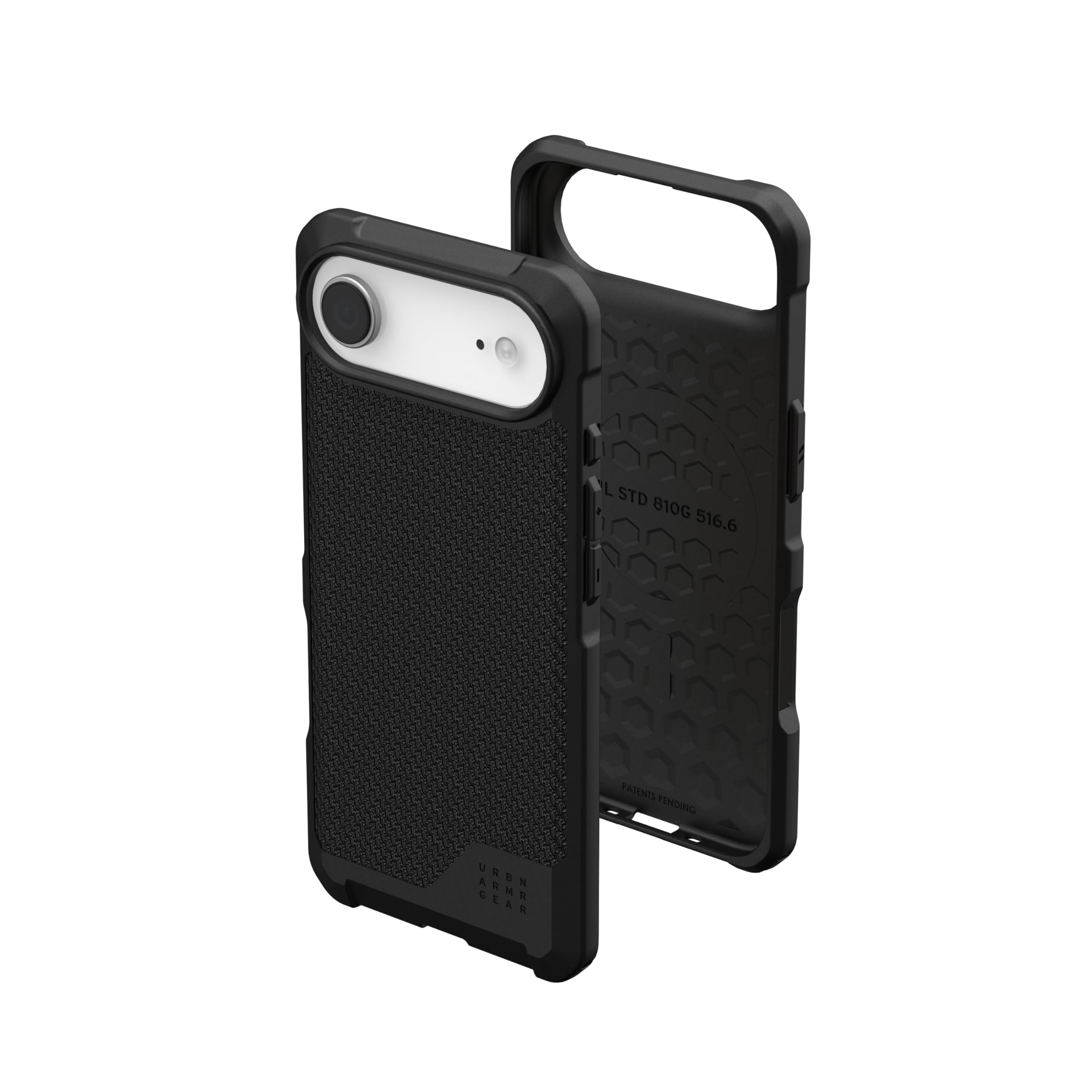 Urban Armor Gear Metropolis LT MS Case Compatible Apple iPhone Air Coque (Protection Conforme aux Normes Militaires, Chargement sans Fil (Qi) / magnétique) Kevlar Noir