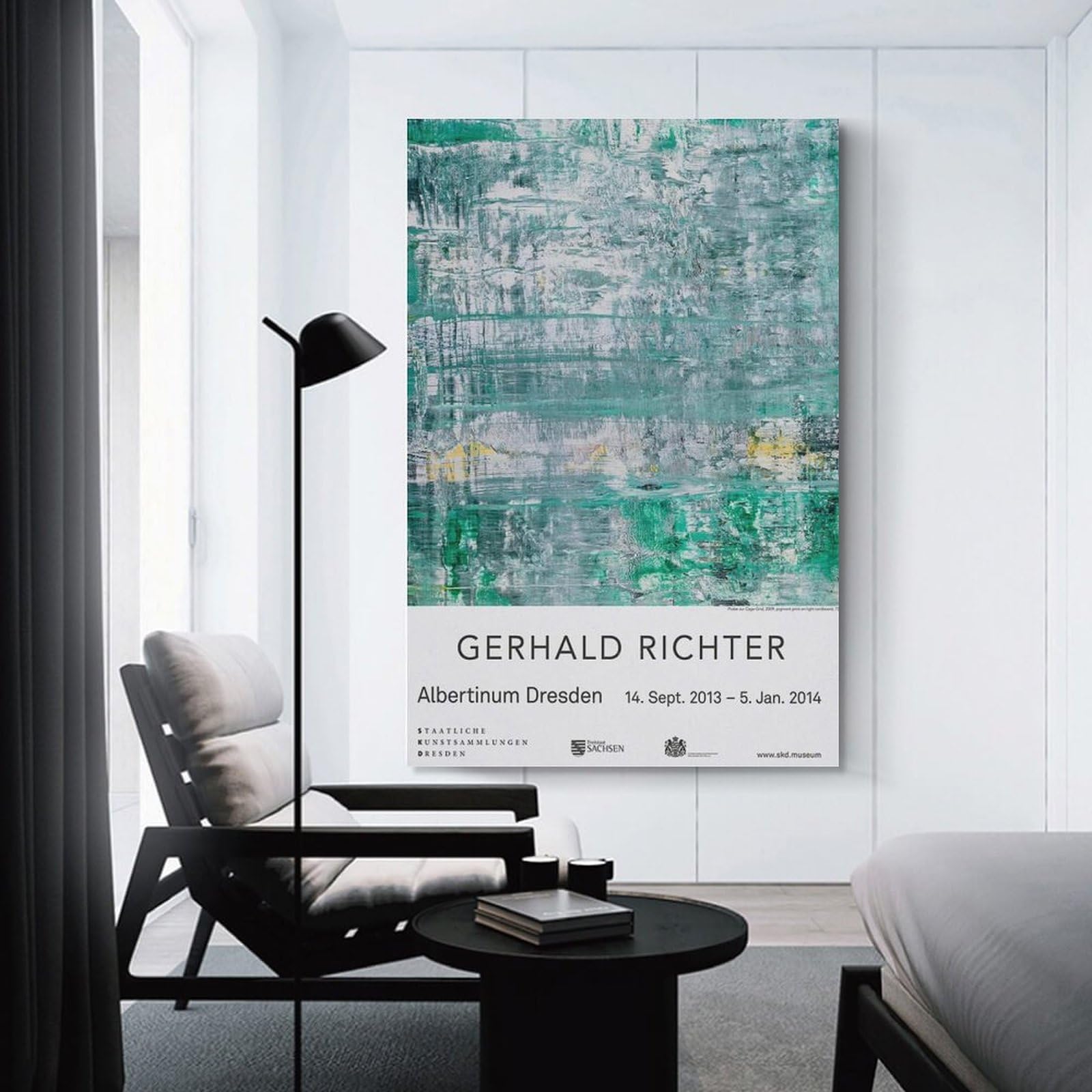 ゲルハルト・リヒター　ポスター Amazon.co.jp: ゲルハルト・リヒターポスター無題キャンバス絵画