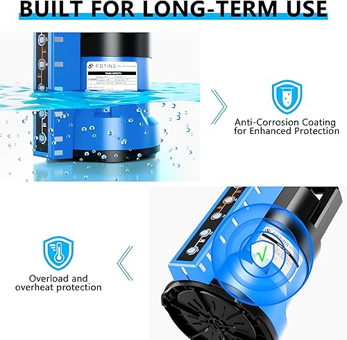 Miniatura 6 de FOTING Bomba de sumidero 34HP Bomba de agua sumergible automática 3 modos, 2400 GPH termoplástica eléctrica portátil bomba de agua de transferencia