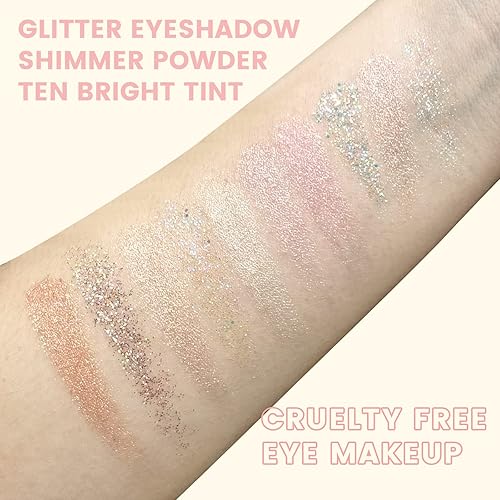 Miniatura 4 de KYDA Ownest Beauty - Paleta de sombras de ojos de 10 colores, paleta de sombra de ojos mate con perlas brillantes, maquillaje de sombra de ojos