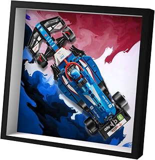 WETCEAOM Display Wallboard for Lego Speed Champions Visa Cash App RB VCARB 01 F1 Race Car 77246, Compatible with Lego Car Wall Mount Display Frame Lover (Model Not Included)