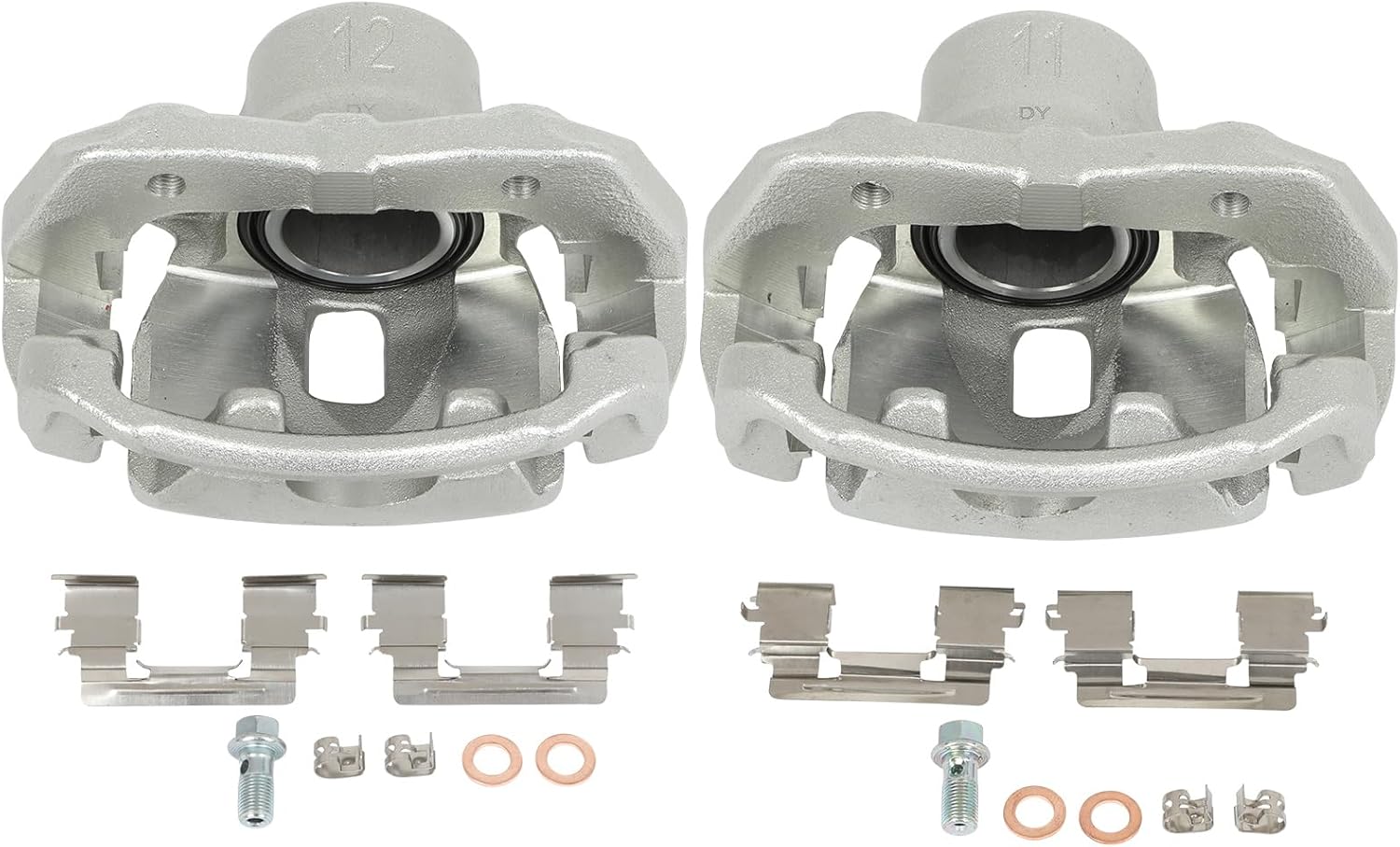 SCITOO 19B3201 19B3200 Front Left & Right Disc Brake Calipers w/Bracket Fit For Toyota For Tacoma 2005-2015, Single Piston