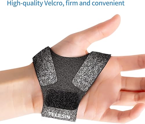 Miniatura 7 de TELESIN Correa de muñeca mejorada, brazo de rotación 360 Plam soporte de banda de montaje en el tobillo soporte de ciclismo para GoPro Max Hero 13