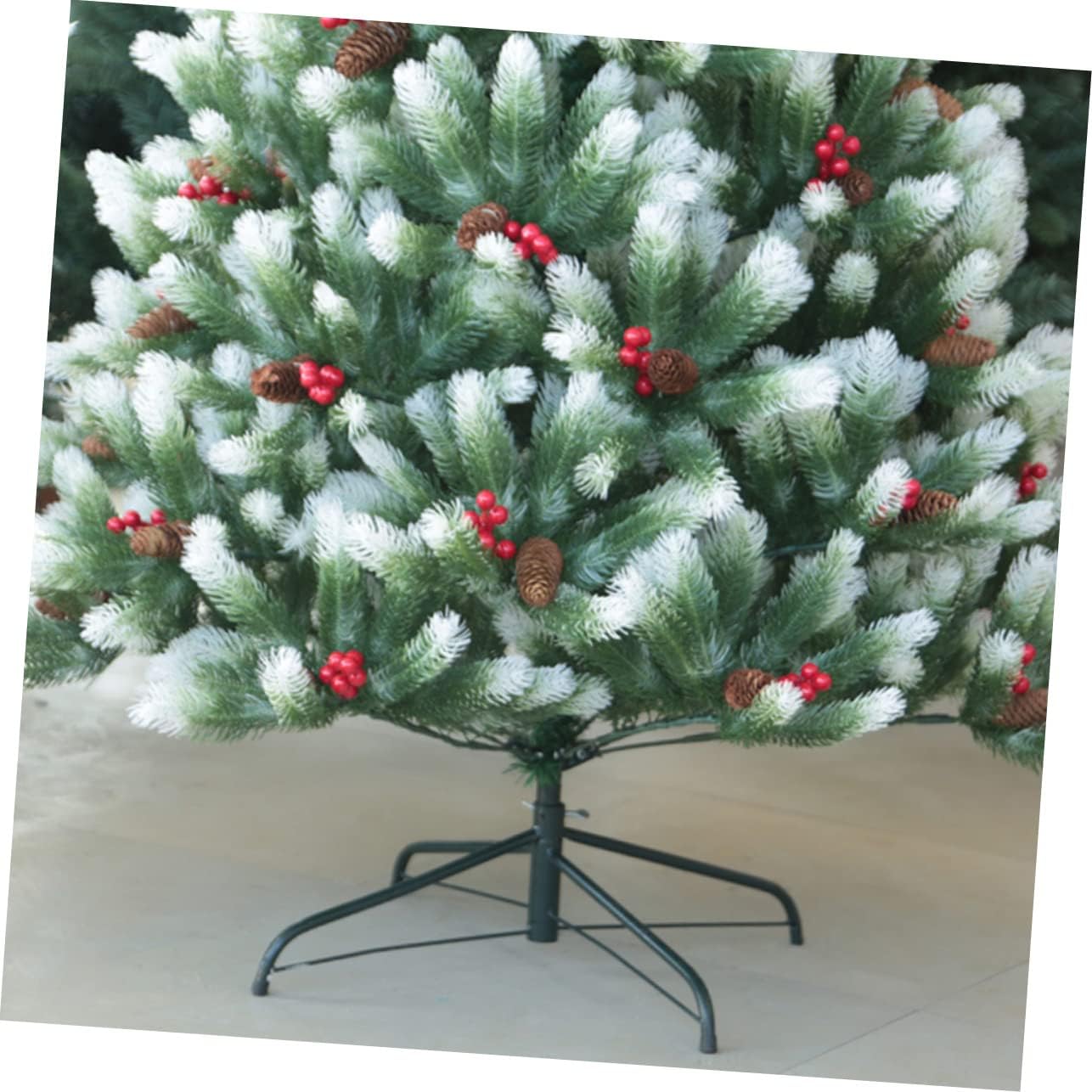 2pcs Metal Christmas Tree Stand Brackets Xmas Tree Holder for Stability Easy to Use and Secure Design for Holiday Decor