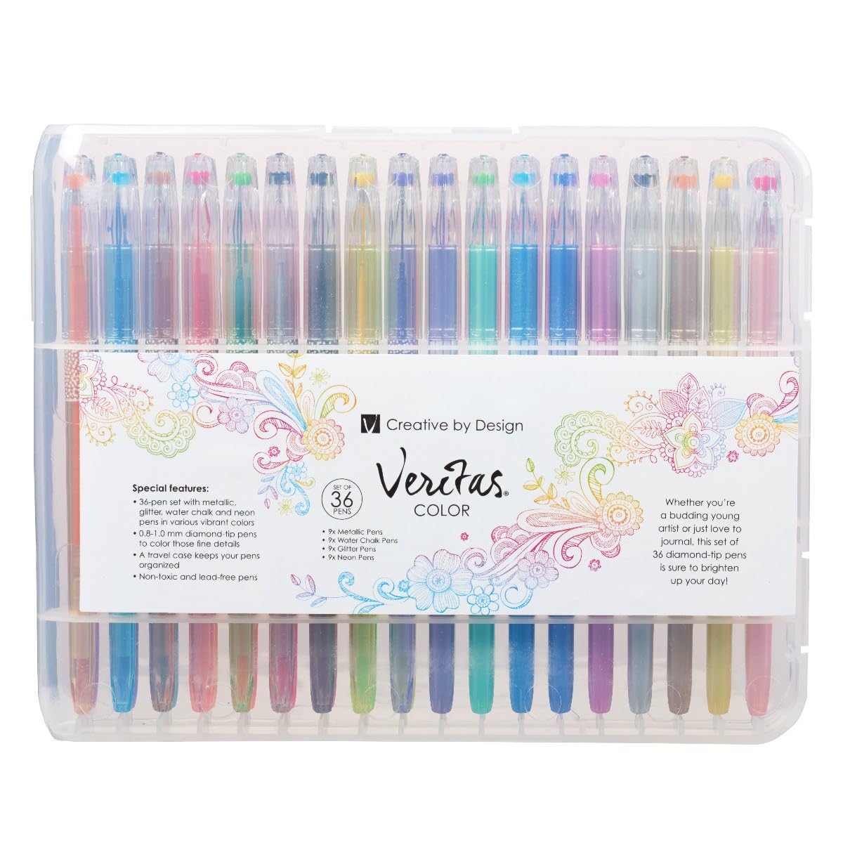 Christian Art Gifts Gel Pen Set 36pc Assortment
