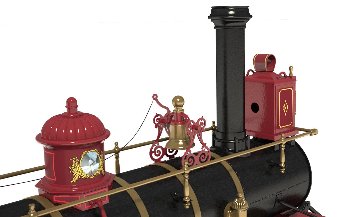 Occre Rogers Union Pacific 119 Wild West Locomotive 1:32 Scale Model Train Kit
