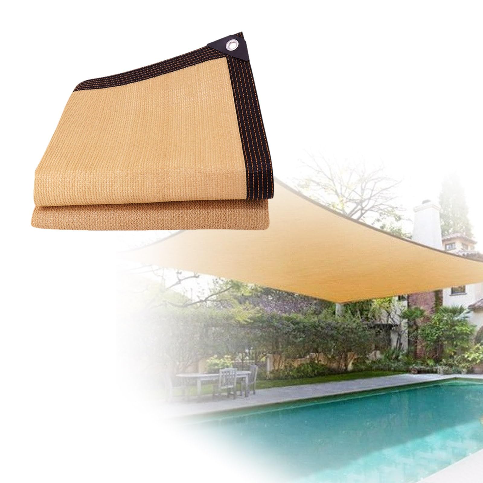 Pare-soleil pour jardin et terrasse rectangulaire haute densité 90 % protection