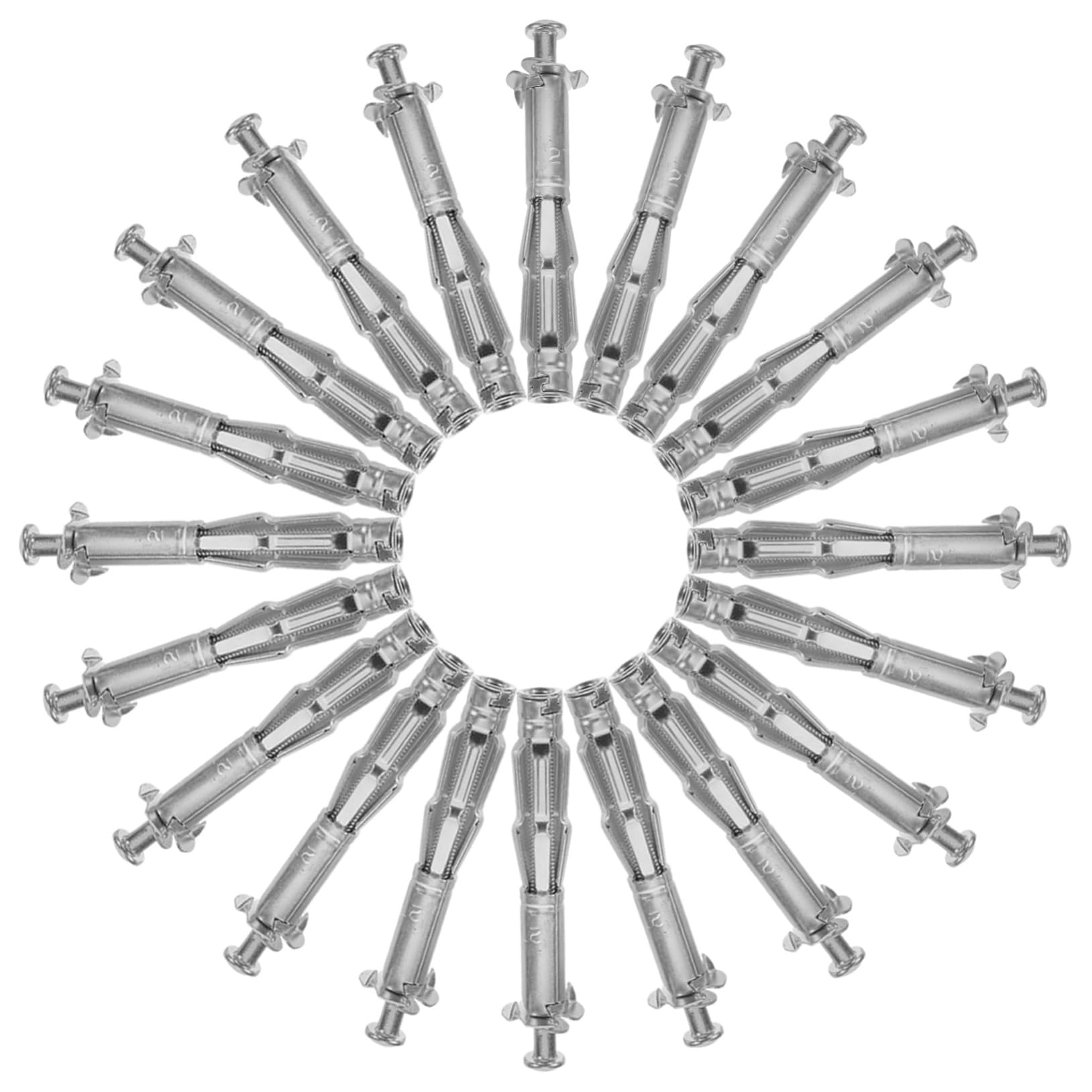 Cabilock Drywall Anchor Screws 20 Sets of Expandable Screw Anchors Secure Fixing