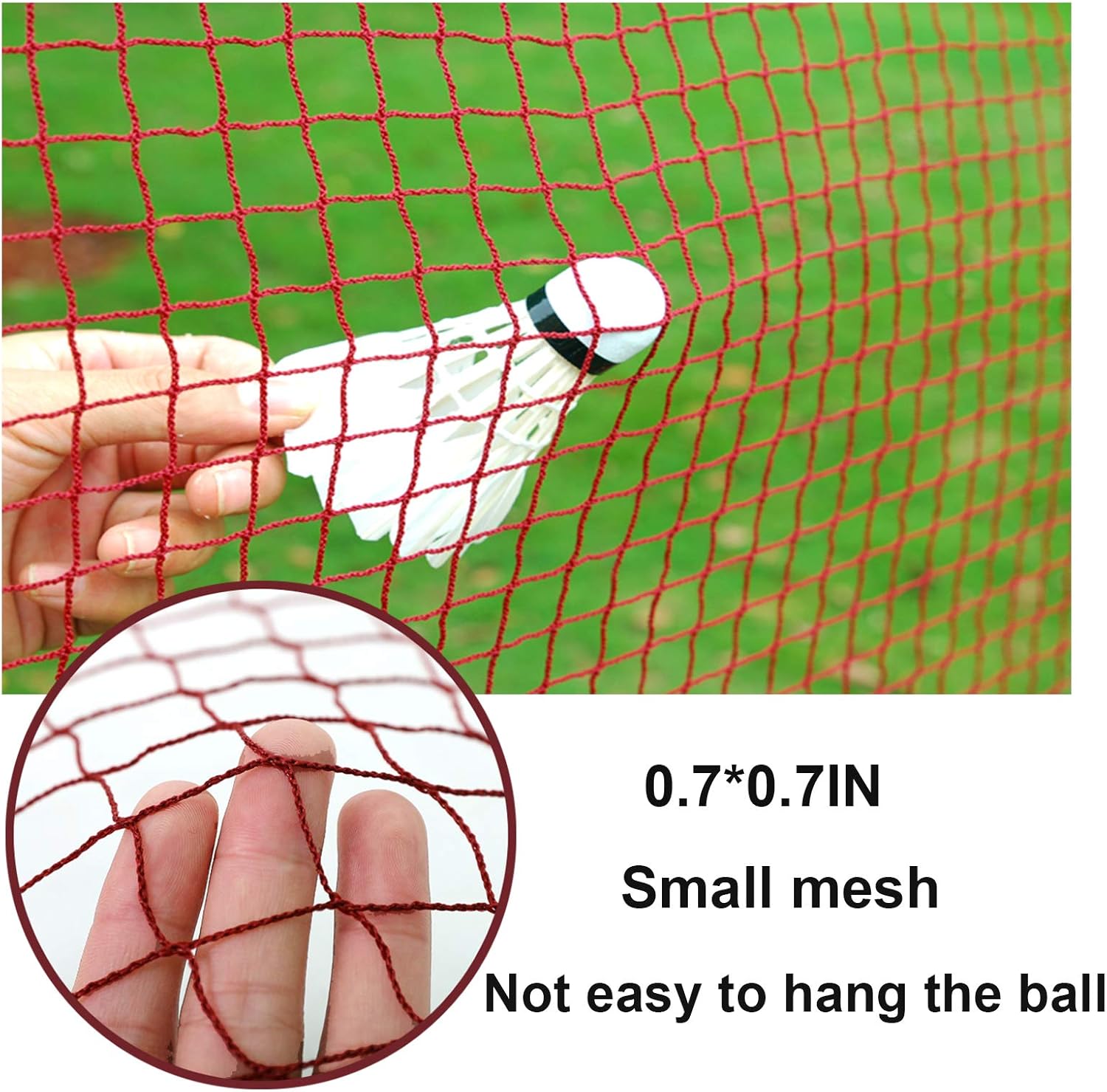 Glodwheat Badminton Net Sports Outdoor Indoor Fitness Badminton Pickleball Replacement Net for Backyard Beach Garden (20 FT x 2.5 FT) : Sports & Outdoors