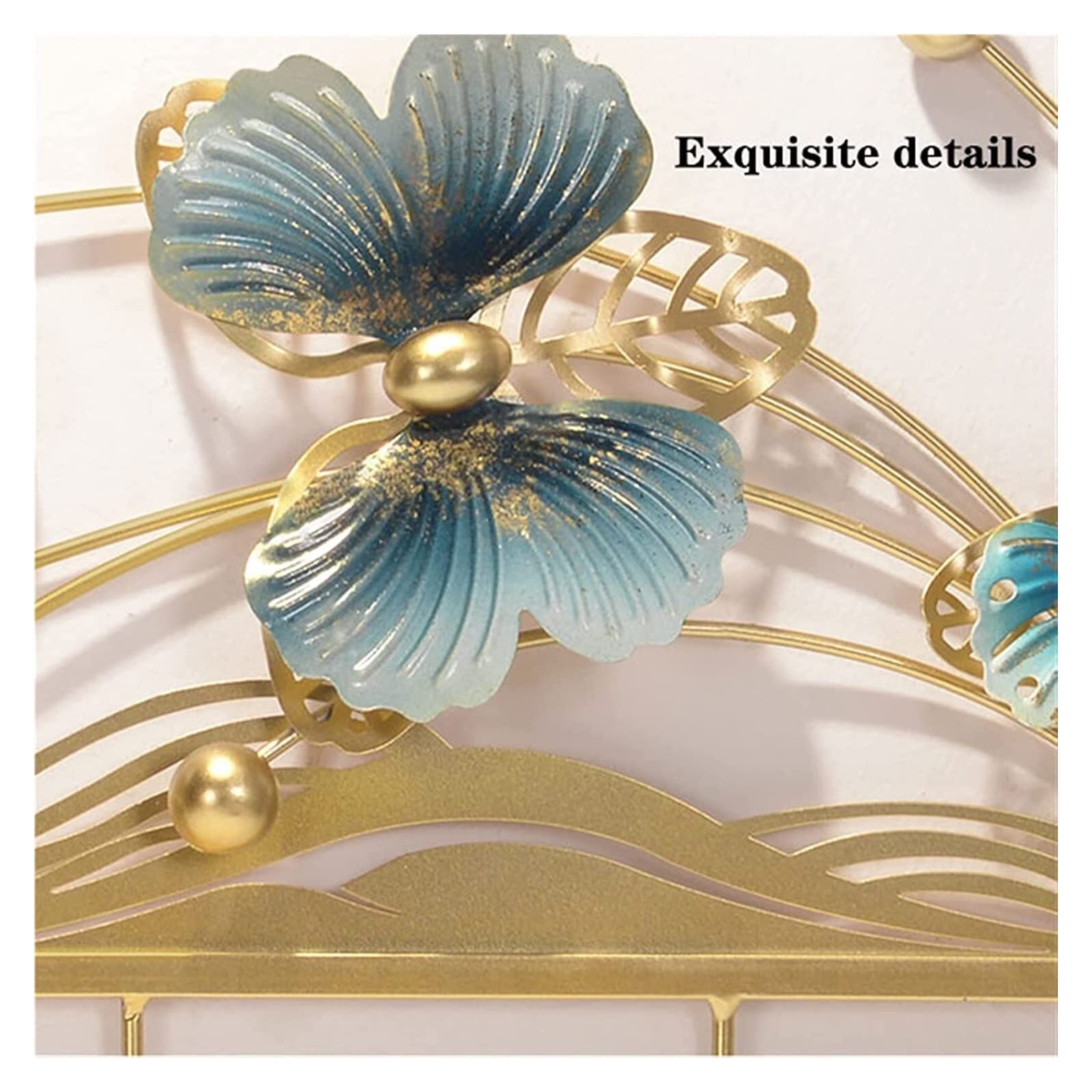 4 Ganci Da Parete A Forma Di Farfalla - Decorativi In Ferro Per Appendere Cappotti, Cappelli, Chiavi, Asciugamani, Borse - Multicolore - 2