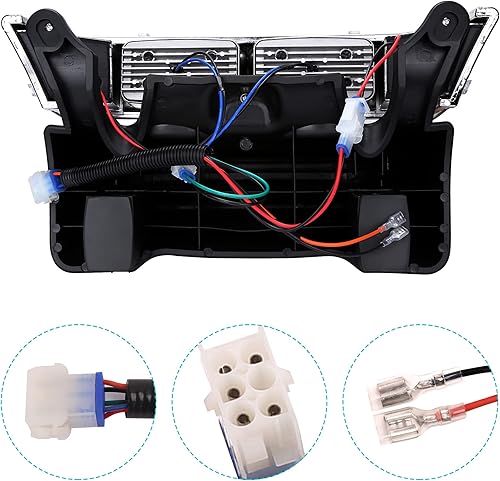 Miniatura 4 de 10L0L Club Car Precedent Kit de faros delanteros con parachoques – Reemplazo directo de 12 V para carritos de golf eléctricos 2004 en adelante,