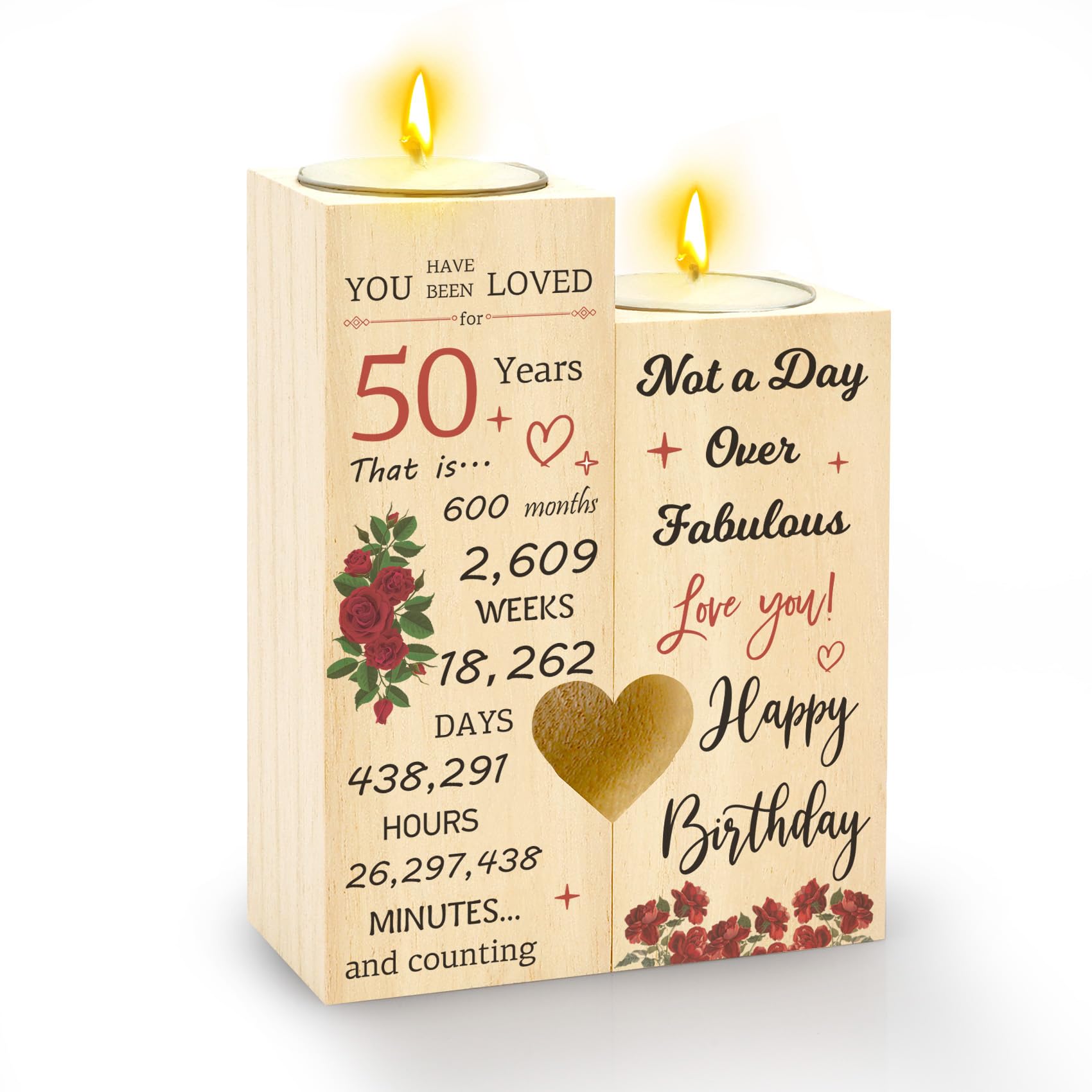 50th Birthday Gifts for Women,50th Birthday Gifts for Her,50 Birth day Candle,Gifts for 50 Birth day Woman