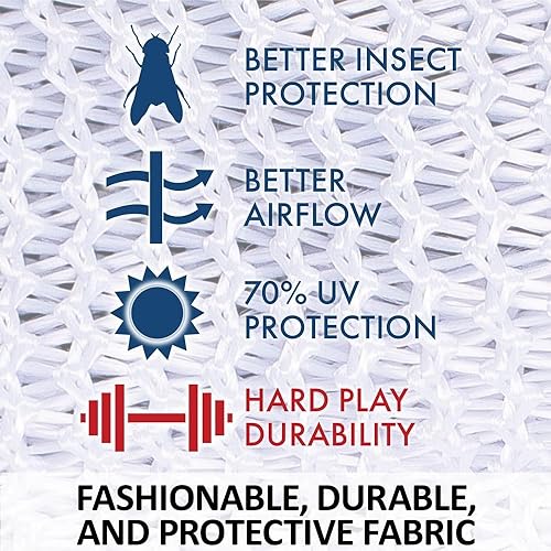 Miniatura 3 de Dura-Tech Mascarilla con orejas de malla suave, tamaño completo, evita picaduras de insectos molestos  Forro polar elástico en la nariz y la corona