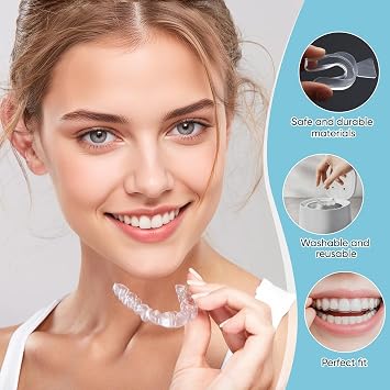 12 Pcs Teeth Whitening Trays, Transparent Thermoplastic Teeth Moulds