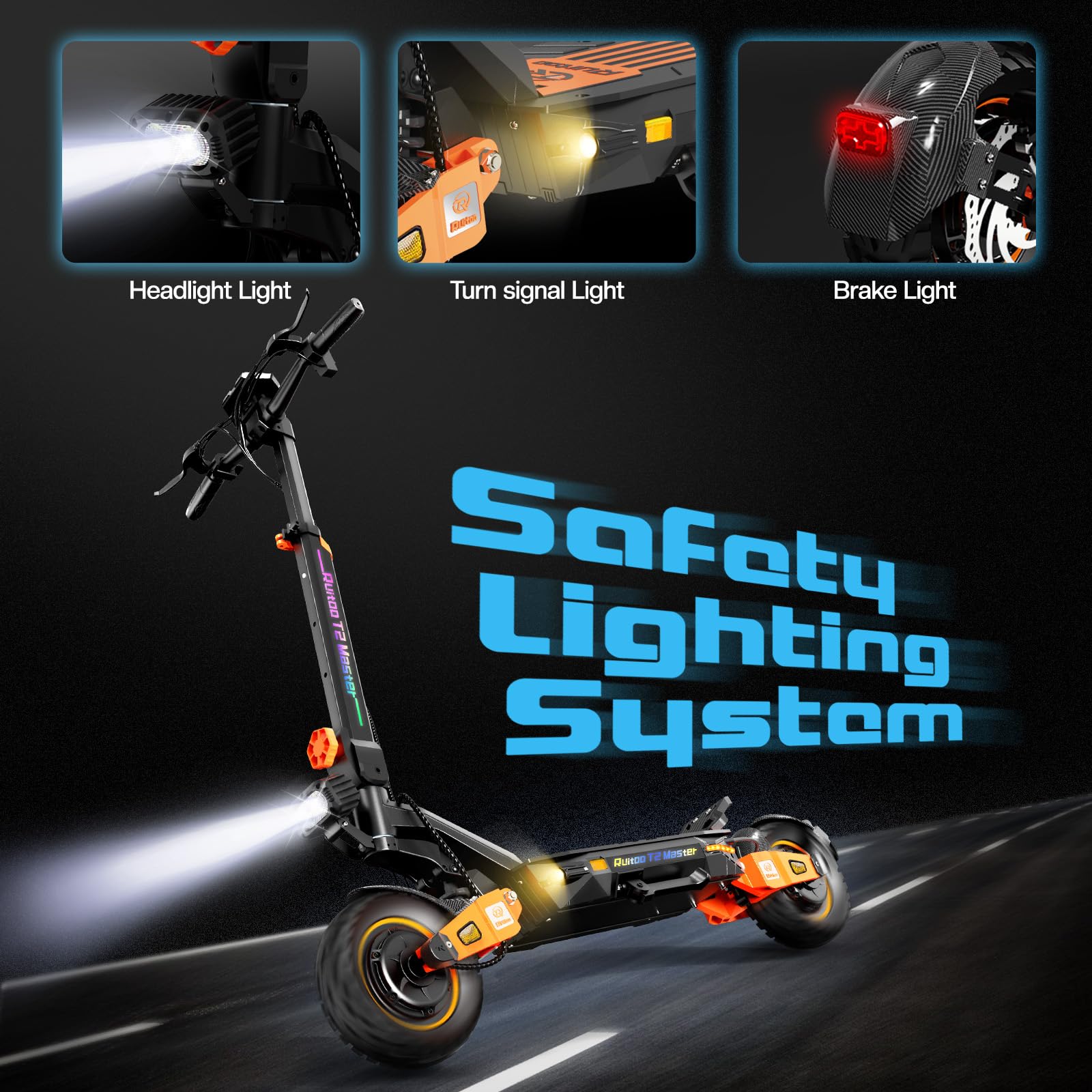 Trottinette Électrique Pliable pour Adulte, 2 Moteur Puissant, Batterie 52V 20.8Ah, Autonomie Max 60-65KM, Pneus Tout-Terrain 10 Pouces, 3 Modes De Vitesse, Écran Intelligent