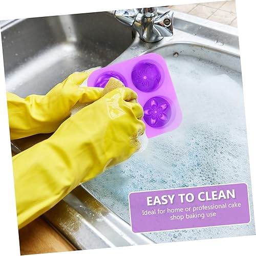 Miniatura 9 de Molde de silicona para magdalenas en forma de flor, herramienta para hornear magdalenas, magdalenas y jabón