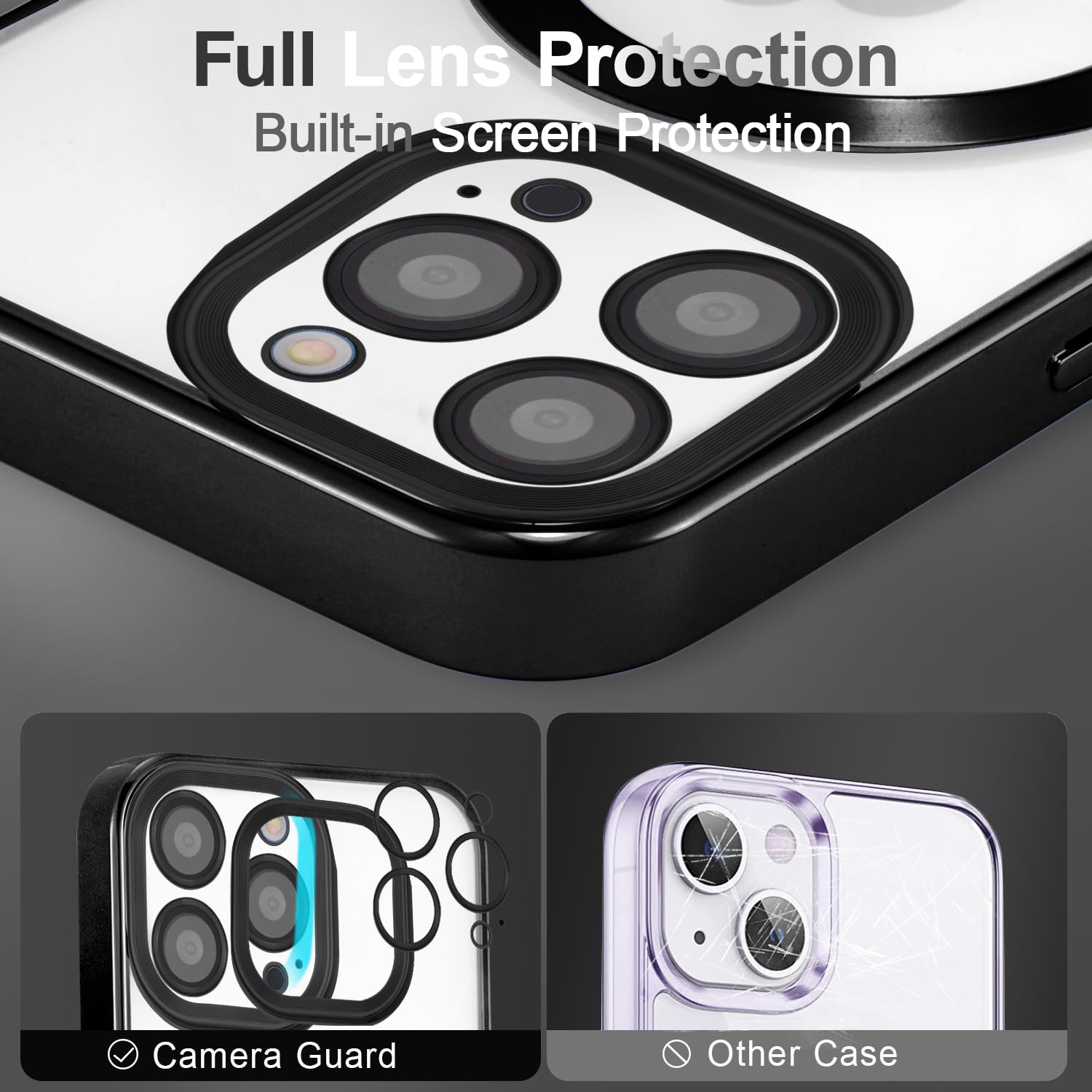 QLTYPRI Magnetic For IPhone 13 Case/iPhone 14 Case (6.1 Inch) Compatible With MagSafe, Protective Shockproof Translucent Case Matte Slim Thin Silicon Phone Cover For Women Girls Men - Blue - View #3