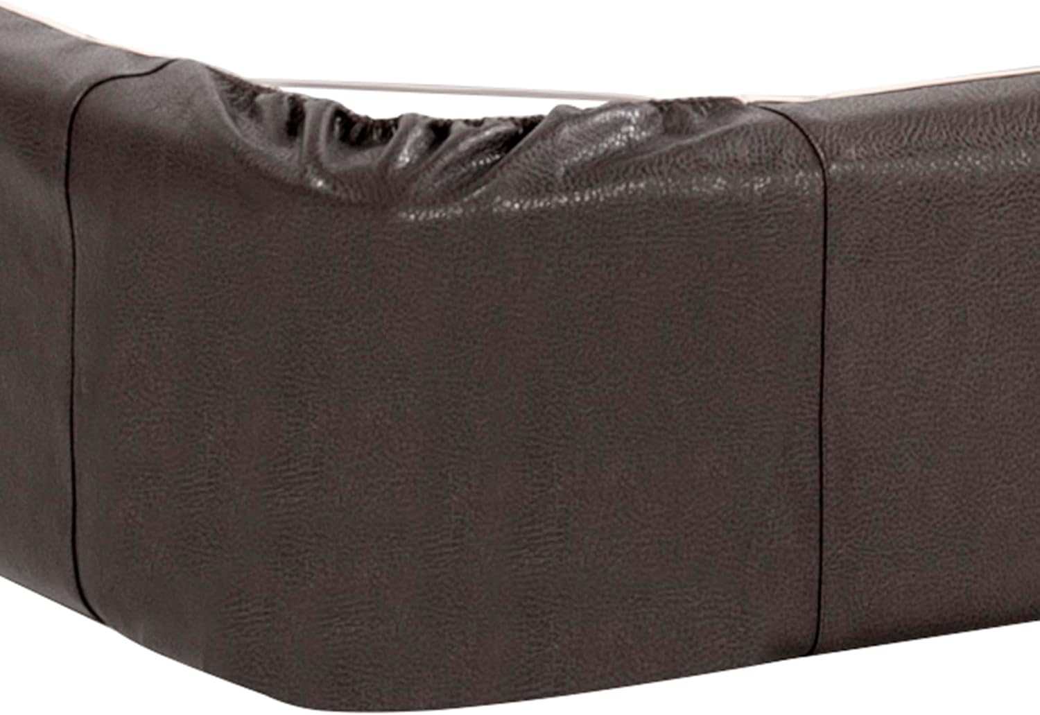 Howard Elliott Boxspring Cover Only (Box Spring not Included) King Size in Faux Leather Black