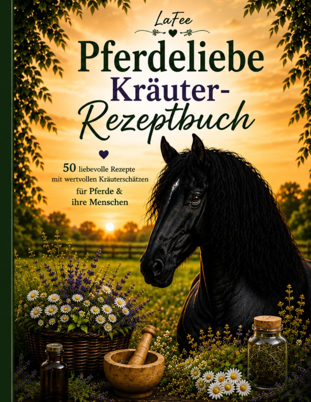 Pferdeliebe Kräuter-Rezeptbuch: 50 liebevolle Kräuterrezepte, Kräuterwissen, Kräuterlexikon und Notizseiten für Pferde – natürliche Unterstützung für Wohlbefinden und Gesundheit