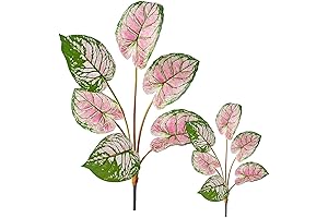 Lifelike Artificial Elephant Ear Plants for Captivating Greenery Display