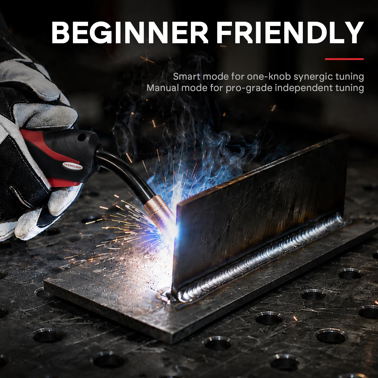YESWELDER 160A MIG Welder, 110V/220V MIG/Flux Core/Lift TIG/Stick — Amazon image 3
