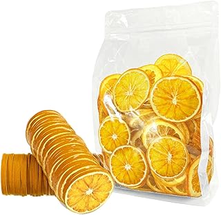Mkostlich Dried Orange Slices, 3.52oz/100g Dehydrated Orange Slices, Natural Dried Oranges for Cocktails/Christmas Decor/Candles/Crafts, No Sugar Added