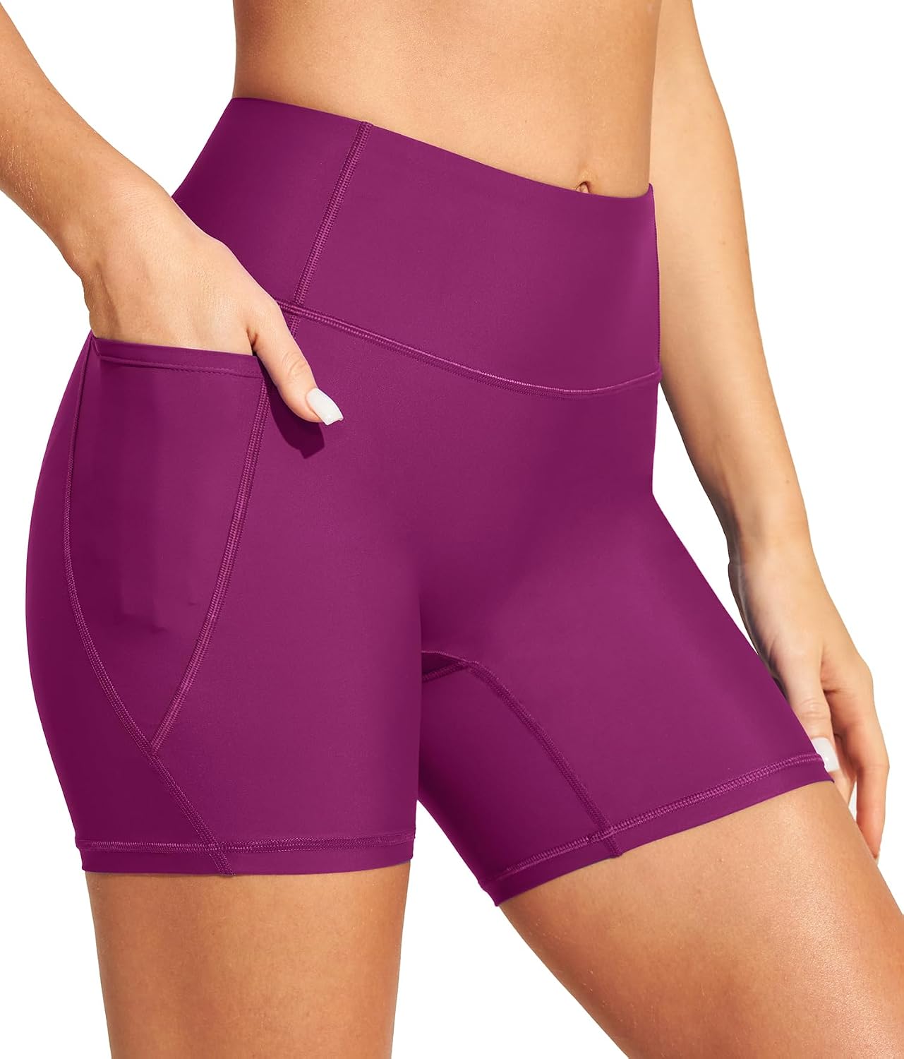 IUGA Womens Swim Shorts Tummy Control Swim Board Shorts UPF 50+ Quick Dry Swimsuits Bottoms for Women with Pockets