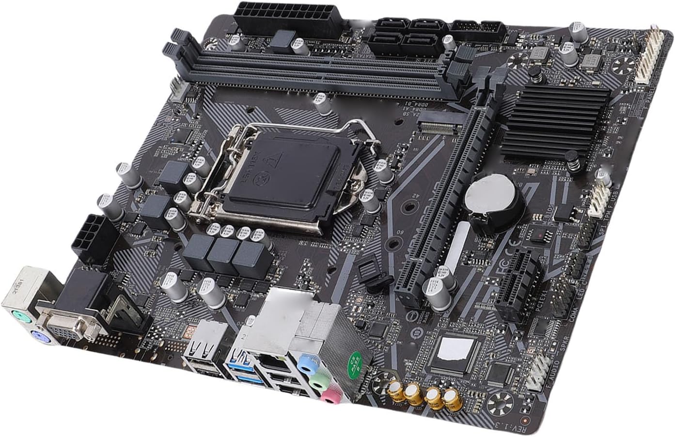 ciciglow H410 Motherboard LGA 1200, Dual Channel DDR4 64GB, HD Multimedia Interface VGA, M.2 NVMe, USB 3.2, Micro ATX Desktop Board
