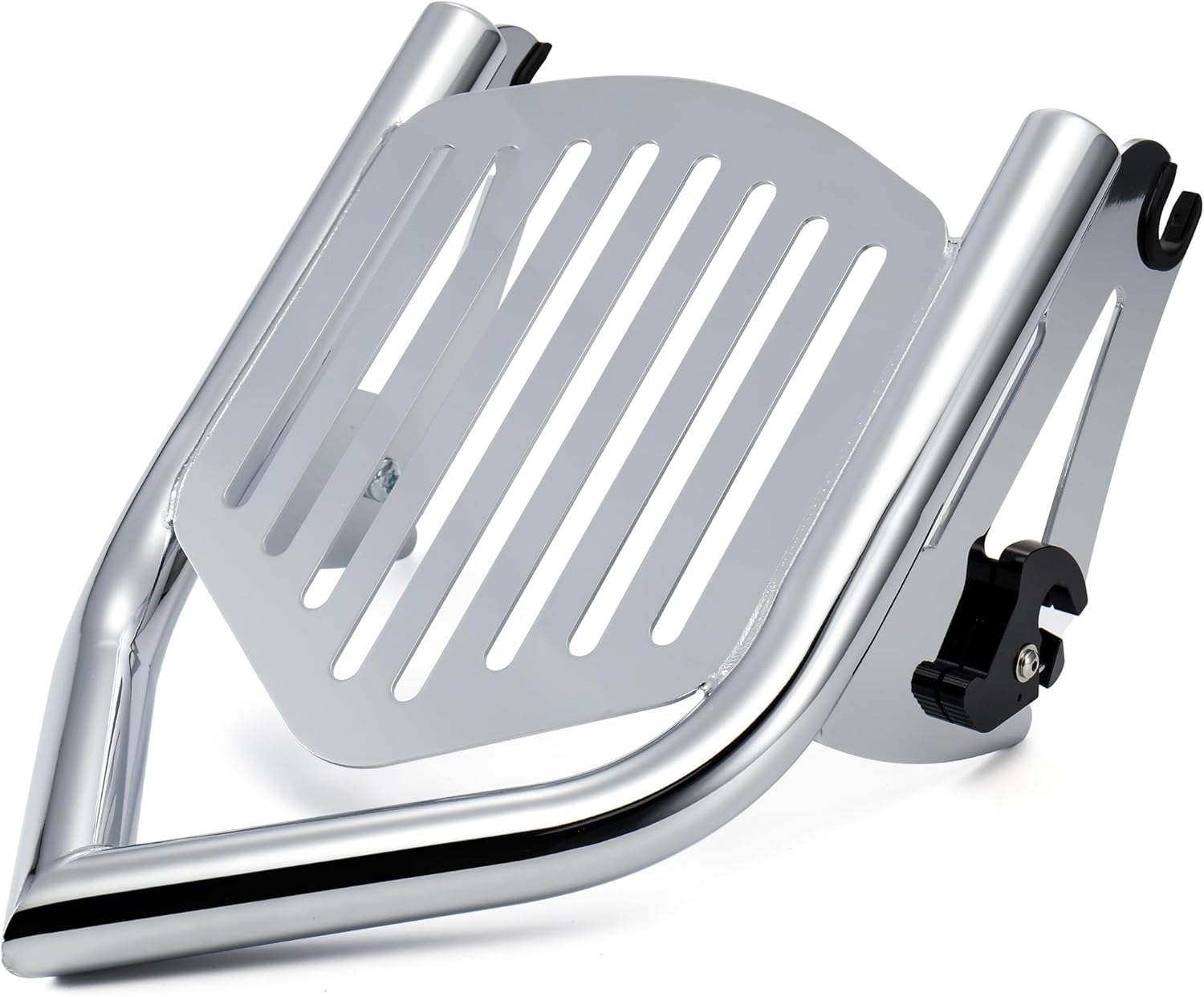 MoKitDora Touring Luggage Rack Rear Grab Handles Bracket for 2009-Later Harley Road Glide Road King Street Glide Electra Glide, Black