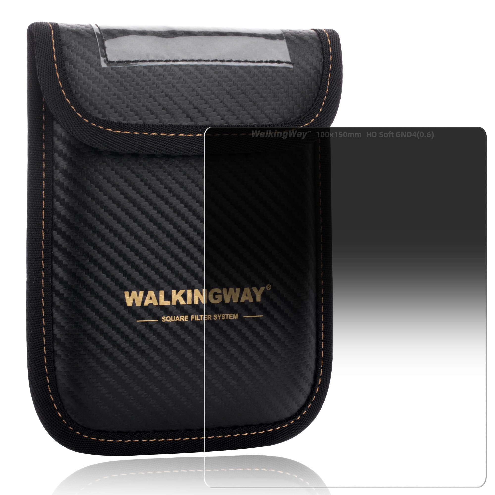 Walking Way Filtro GND Suave ND4 0.6 (2 Pasos) 100x150mm – Filtro Degradado para Paisajes Naturales, Cielos Nublados y Fotografía Suave – Compatible con Portafiltros de 100mm