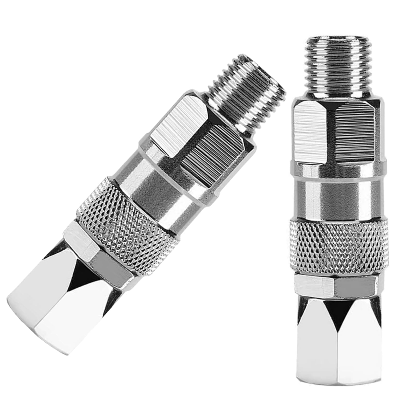 2pk) Swivel Joint for Airless Paint Sprayer, 1/4-Inch 360-Degree