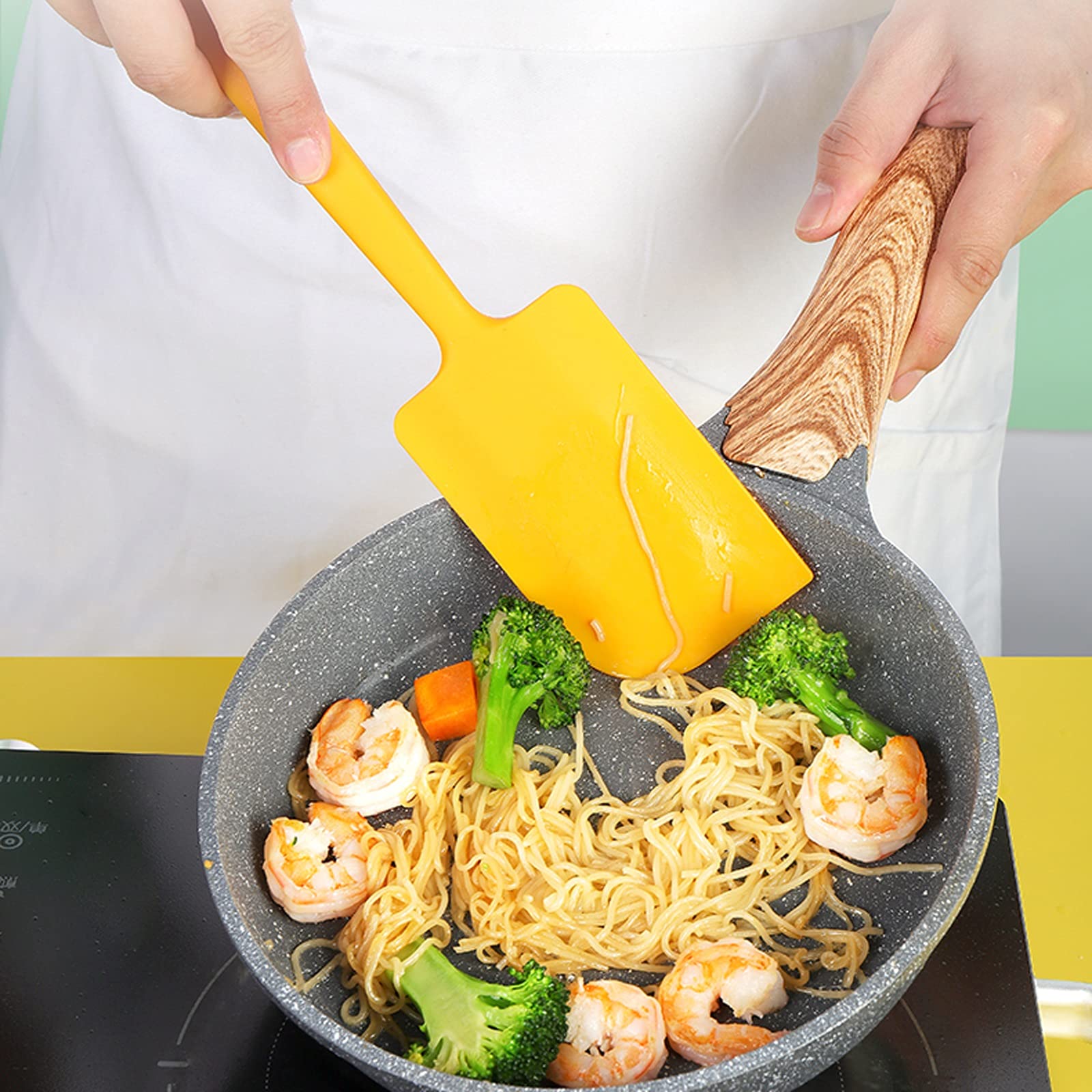 Espatula Cocina Silicona Espátula Crema integrada Espátula Espátula Decoración de pastel de hielo Espátula Espátula Espátula para chasquido para cocinar Mezcla para hornear Espatula Reposteria