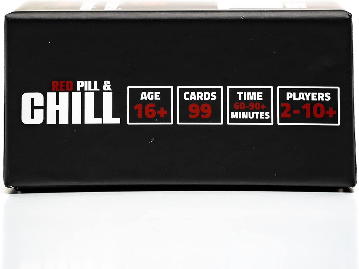 Red Pill & Chill: Card Game - 99 Conversation Starter Questions Explore Deeper Understanding Connection with Your Partner, Friends Family Date Night, Dating Relationship Cards, Black