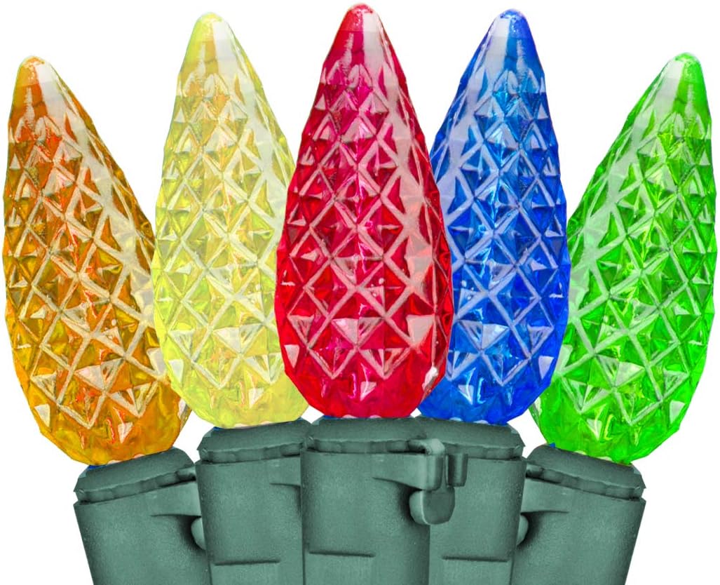 Vanthylit LED Christmas String Lights 100 C6 Faceted LED