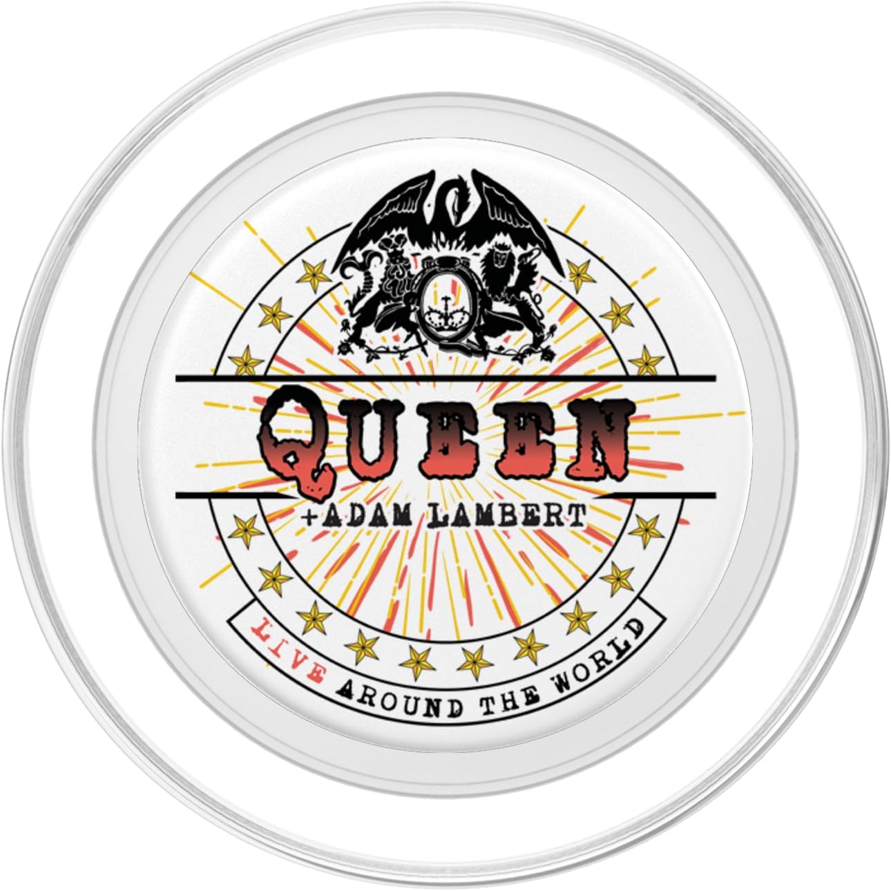 Queen & Adam Lambert Live Around The World Star PopSockets MagSafe PopGrip for iPhone
