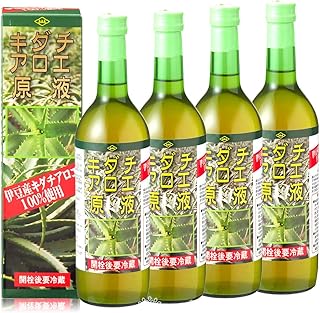 アサヒ 朝日 キダチアロエ 4本セット 720ミリリットル (x 4)