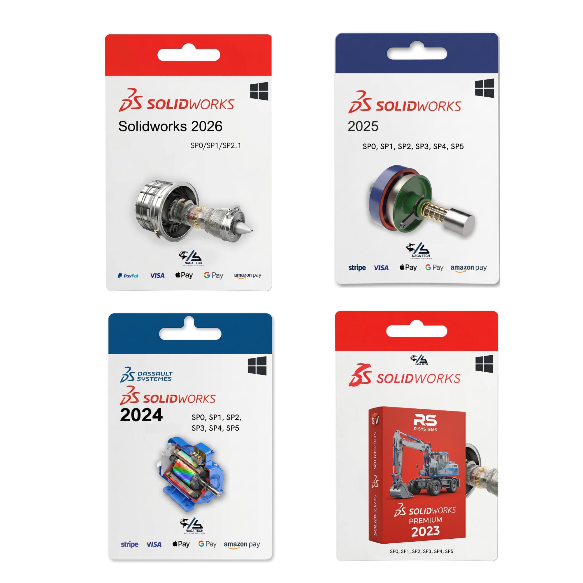 Solidworks Software for PC. Solidworks 2026 SP0, SP1, & SP2.1(Latest Versions) and Version 2018 to 2026 for Windows 10 & 11. Plugins Included.-image-44