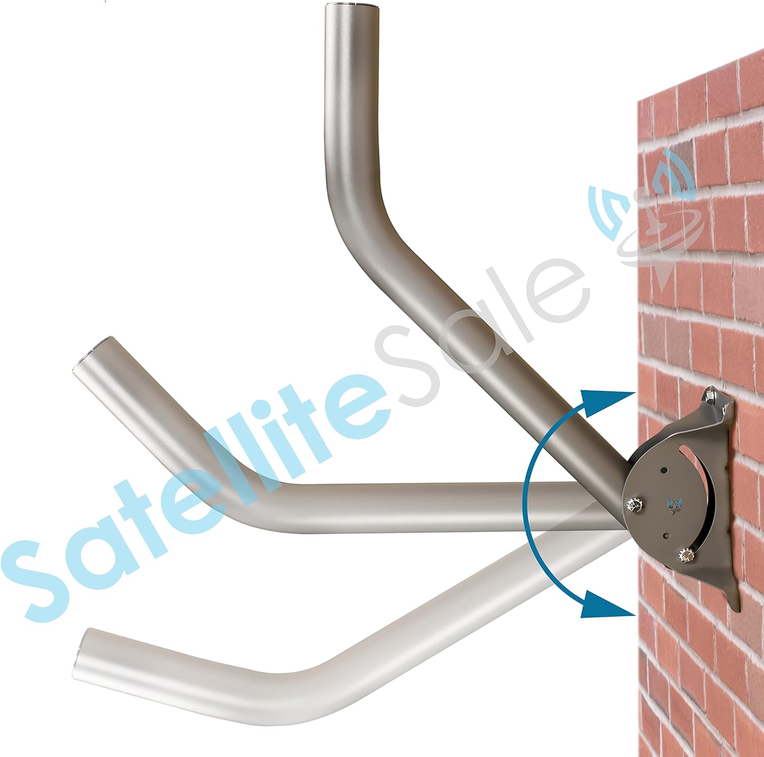 Starlink J-Pipe Mount Kit Compatible with V2 Rectangular Dish by SatelliteSale 22 inches Long