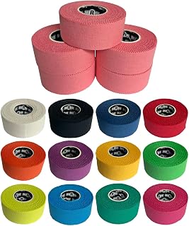 Ringside 1” Athletic Trainers Tape, 5 Rolls, Adhesive Cotton, Light Pink | 30-foot roll, USA Boxing Compliant, High Adhesion, Low Residue, MMA, Football, Soccer, Muay Thai, Serrated Hand-Tear Edges