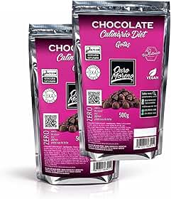 Chocolate Zero Lactose Zero Açúcar em Gotas Ouro Moreno 2x 500g