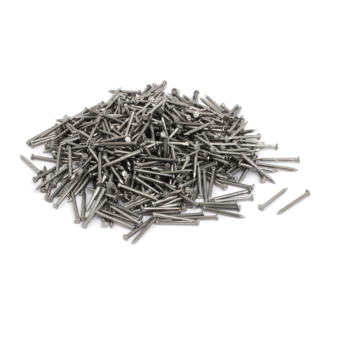 Aexit 0.5 Inch Fastener Length 316 Stainless Steel Cement Wood Sliding Nail Silver Tone 500pcs Model:55as343qo438