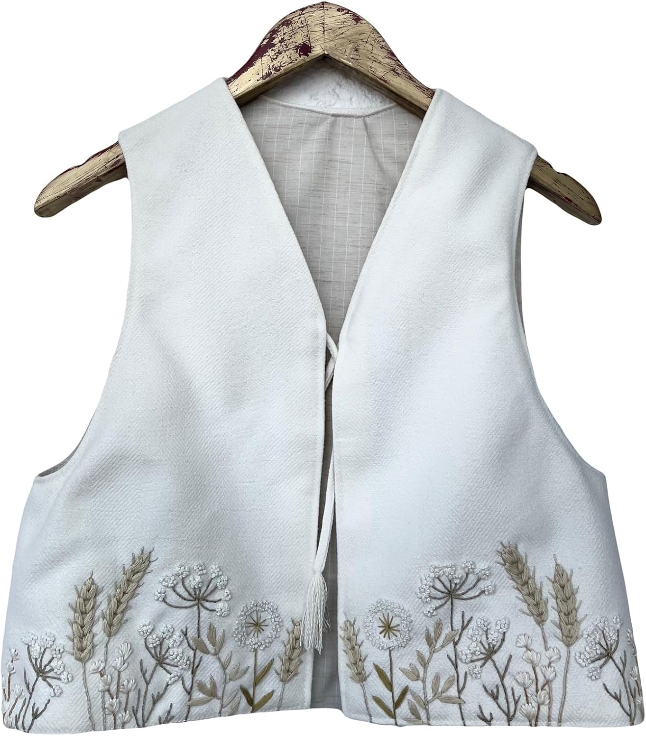 Vest with embroidery