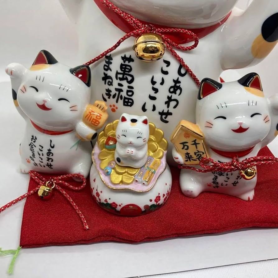 15いい福こいこい 希少価値高し 手作り 招き猫 15いい福こいこい 希少価値