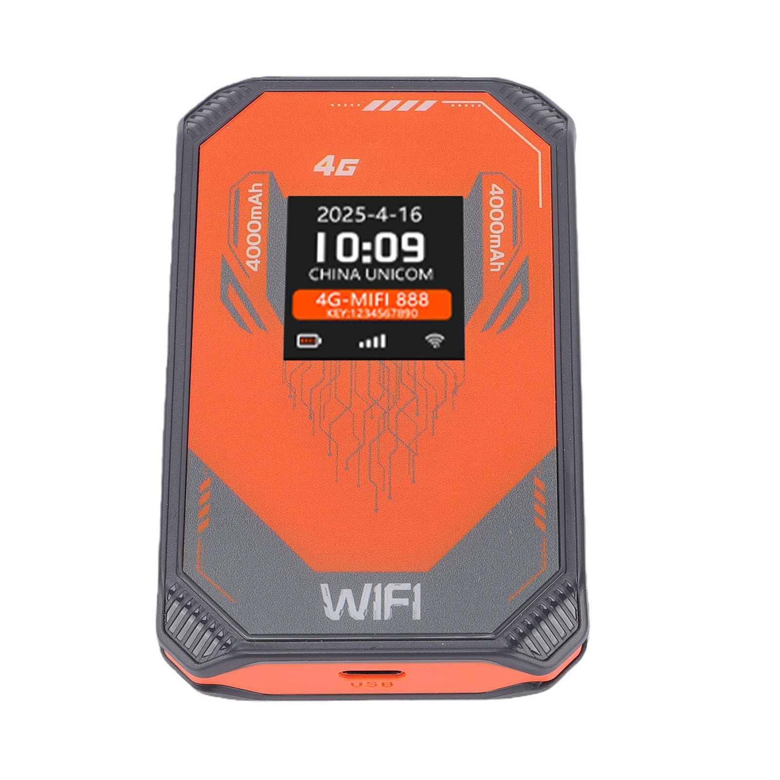 Router WiFi Mobile, Router Portatile ABS con Slot SIM 4G LTE, LCD