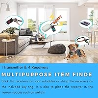 Vista 6 de Localizador de rastreador de artículos RF de 80 dB con rango de trabajo súper largo (gris)