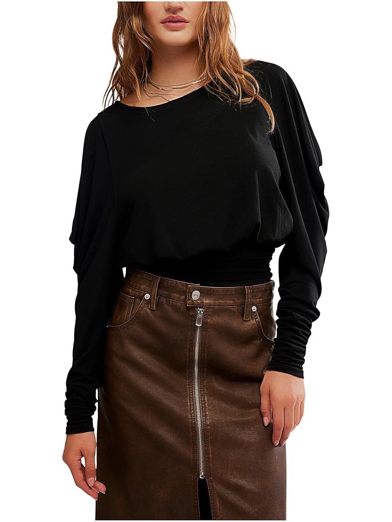 Black Free People Moxie Long Sleeve